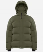 Women's The Super Puff  Olive Green Down Puffer Jacket