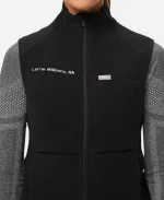 Women's Wear Figs On-Shift Black Fleece Vest