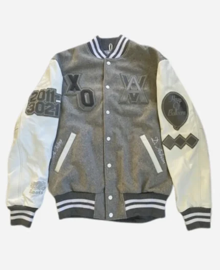 XO The Weeknd HOB 10 Year White & Grey Jacket