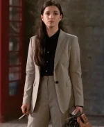 Yasmin Kara-Hanani TV Series Industry S02 Marisa Abela Beige Blazer