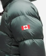 lululemon Team Canada Green Puffer Jacket