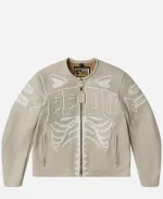 2026 Geedup x Vanson Bones Cream Leather Jacket