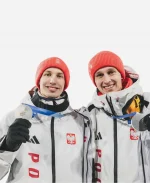 2026 Milano Cortina Team Poland White Full Zip Hooded Jacket