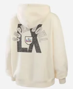 2026 NFL Super Bowl LX Erin Andrews Beige Hooded Jacket