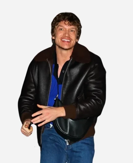 2026 NYC Connor Storrie Brown Leather Jacket