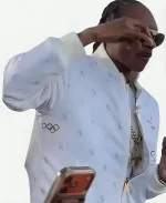 2026 Olympic Winter Games Snoop Dogg White Bomber Jacket