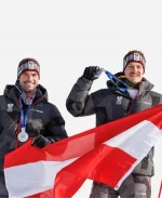 2026 Olympics Team Austria Ski Hooded Jacket