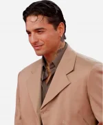 2026 Red Carpet Maluma Cropped Beige Blazer