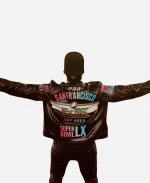 2026 Super Bowl LX Gee Scott Sr Moto Leather Jacket
