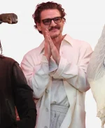 2026 Super Bowl LX Pedro Pascal White Jacket