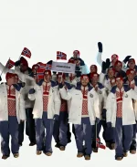 2026 Winter Olympics Milano Cortina Opening Ceremony Team Norway Craft Padded Jacket