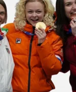 2026 Winter Olympics Opening Ceremony Team Netherlands Xandra Velzeboer Puffer Jacket