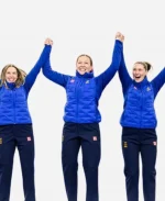 2026 Winter Olympics Uniqlo Team Sweden Curling Event Puffer Jacket