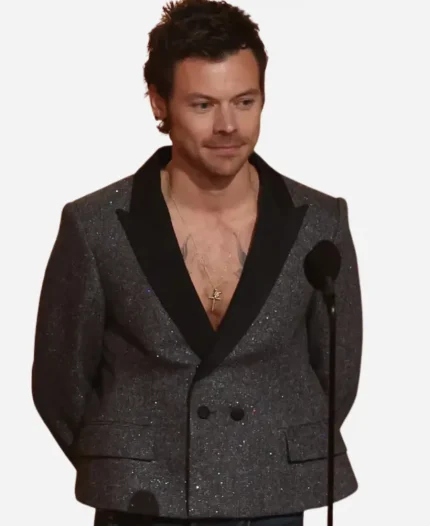 68th Annual Grammy Awards 2026 Harry Styles Black Tweed Blazer