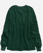 AE Aerie Sherpa Henley Sweatshirt - Green