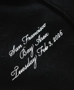 Abercrombie 2026 Pro Bowl Games San Francisco Bay Area Black Varsity Jacket