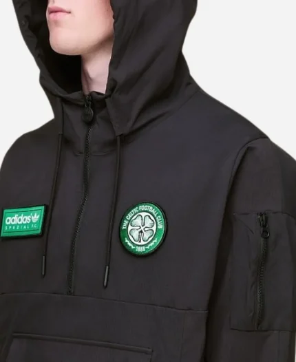 Adidas Celtics SPZL F.C. Smock Jacket IN Black