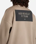 Adidas x Audi Revolut F1 Elevated Crew Sweatshirt In Sample Brown