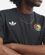Adidas x Bob Marley Football Is Freedom T-Shirt In Black