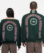 Adidas x CLOT Edison Chen Green Varsity Jacket