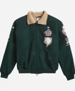 Adidas x CLOT Green Varsity Jacket