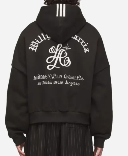 Adidas x Willy Chavarria Los Angeles A Black Full Zip Hoodie