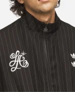 Adidas x Willy Chavarria Pinstripe Black Track Jacket