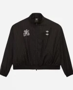 Adidas x Willy Chavarria Pinstripe Track Jacket - Black