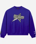 Adidas x Willy Chavarria Star Logo Blue Crewneck