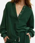 Aerie Sherpa Henley Sweatshirt