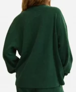 Aerie Sherpa Henley Sweatshirt In Green