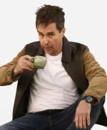 Aiden Argylle 2024 Sam Rockwell Brown Leather Jacket