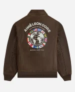 Aime Leon Dore World’s Borough 2026 Leather Flight Jacket