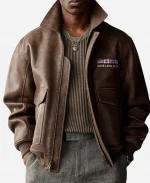 Aime Leon Dore World’s Borough Leather Jacket