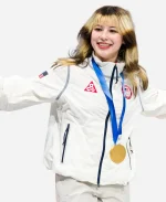 Alysa Liu Olympics 2026 Milano Ice Skating Arena Jacket