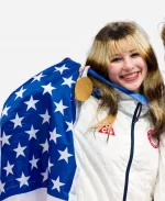 Alyssa Liu Olympics 2026 Milano Ice Skating Arena White Jacket