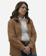 Angela Lopez The Rookie S08 Suede Jacket - Brown