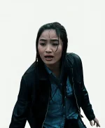 Anna Sawai Monarch Legacy of Monsters S01 Cate Randa Black Leather Jacket