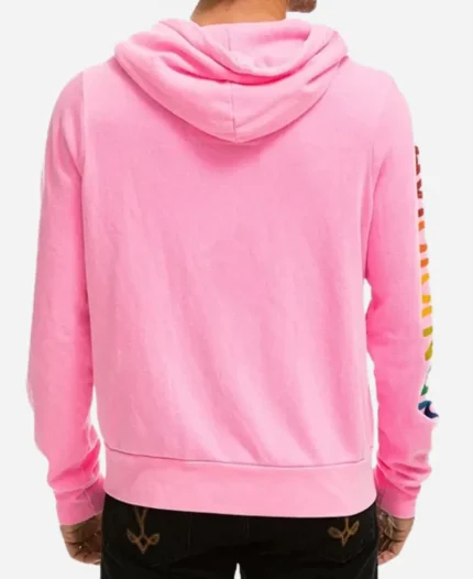 Aviator Nation 2026 Austin Pink Full-Zip Fleece Hoodie