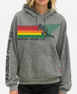 Aviator Nation x Super Bowl Hoodie In Heather Grey