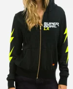 Aviator Nation x Super Bowl LX Black Zip Hoodie