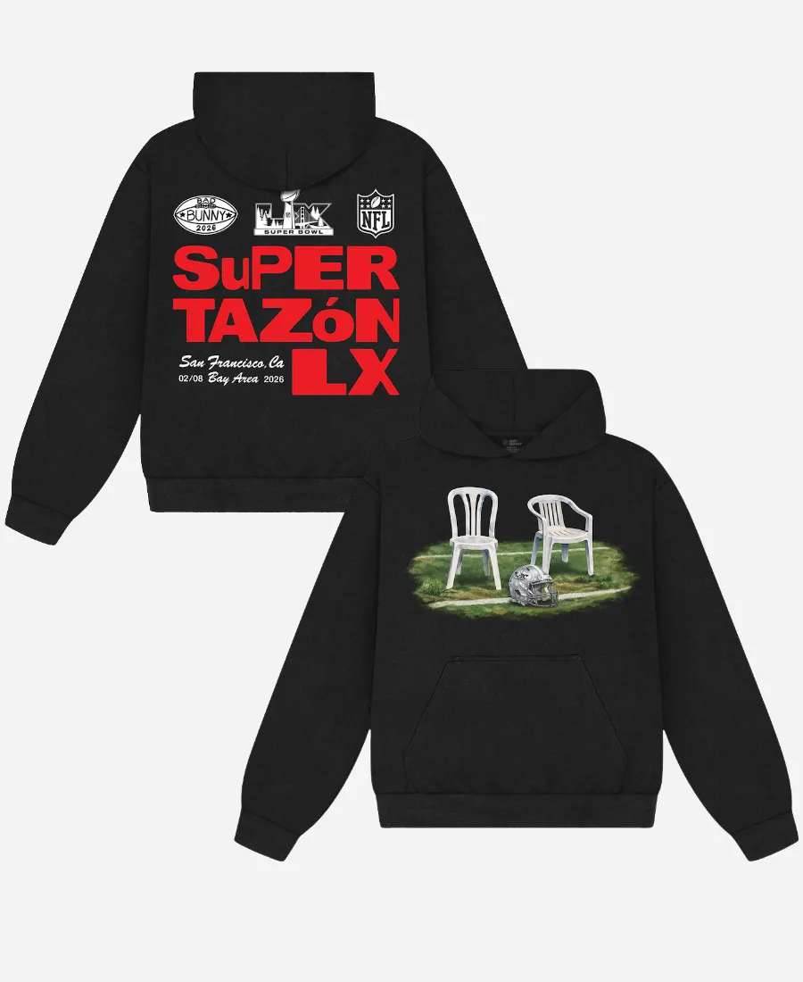 Bad Bunny x NFL Super Tazón Chairs Hoodie Bad Bunny x NFL Super Tazón Chairs Hoodie