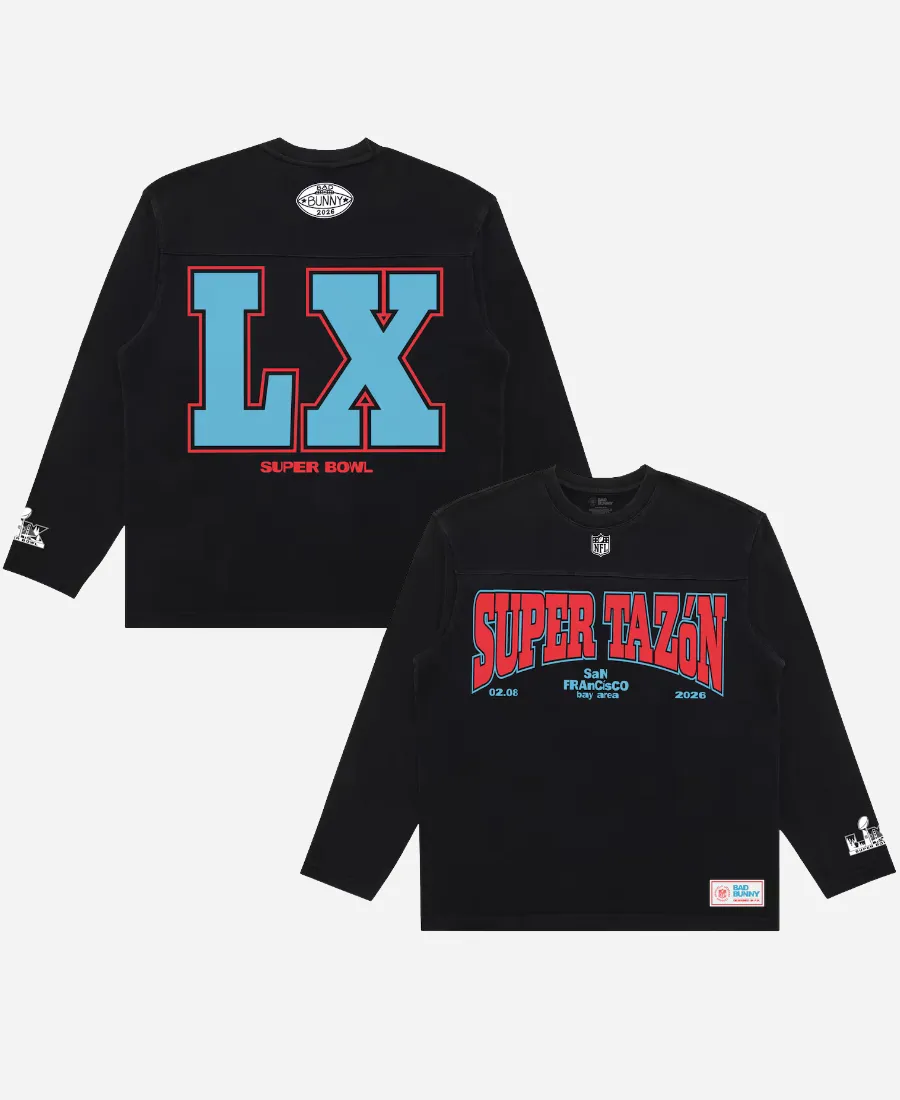 Bad Bunny x NFL Super Tazón Long Sleeve T-Shirt Bad Bunny x NFL Super Tazón Long Sleeve T-Shirt