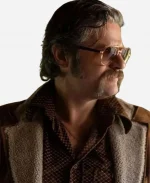 Balbo The Big Fake 2026 Edoardo Pesce Brown Suede Leather Blazer