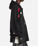 Balenciaga x NBA Oversized Black Hoodie