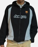 Barça Aftermatch Collection Black Zip Up Jacket