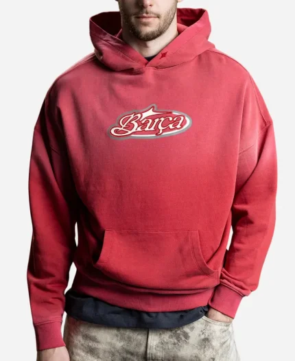 Barça Aftermatch Red Hoodie