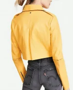 Billie Wizards Beyond Waverly Place Leather Jacket - Yellow