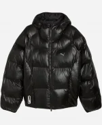 Black Puma Puffer Jacket