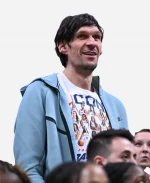 Boban Marjanovic Basketball Game 2026 Blue Track Jacket